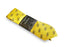 yellow tie with navy bicycle design